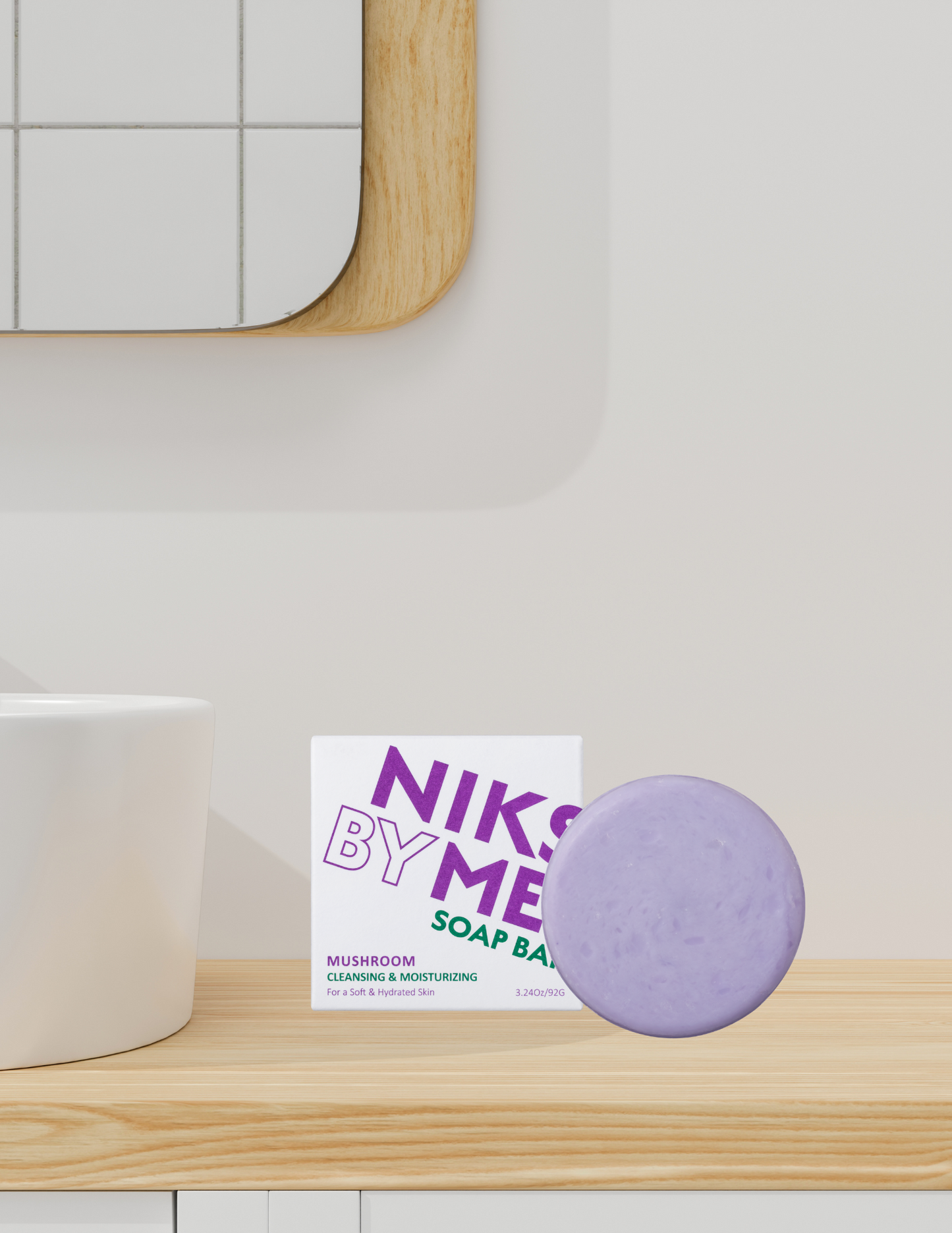 NIKSME Mushroom Cleansing & Moisturizing Soap Bar