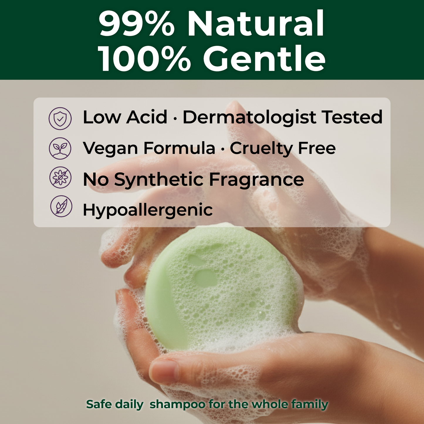 NIKSME Black Bean Deep Cleansing & Hydrating Shampoo Bar