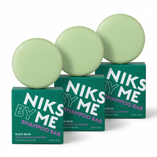 NIKSME Black Bean Deep Cleansing & Hydrating Shampoo Bar 3 pack